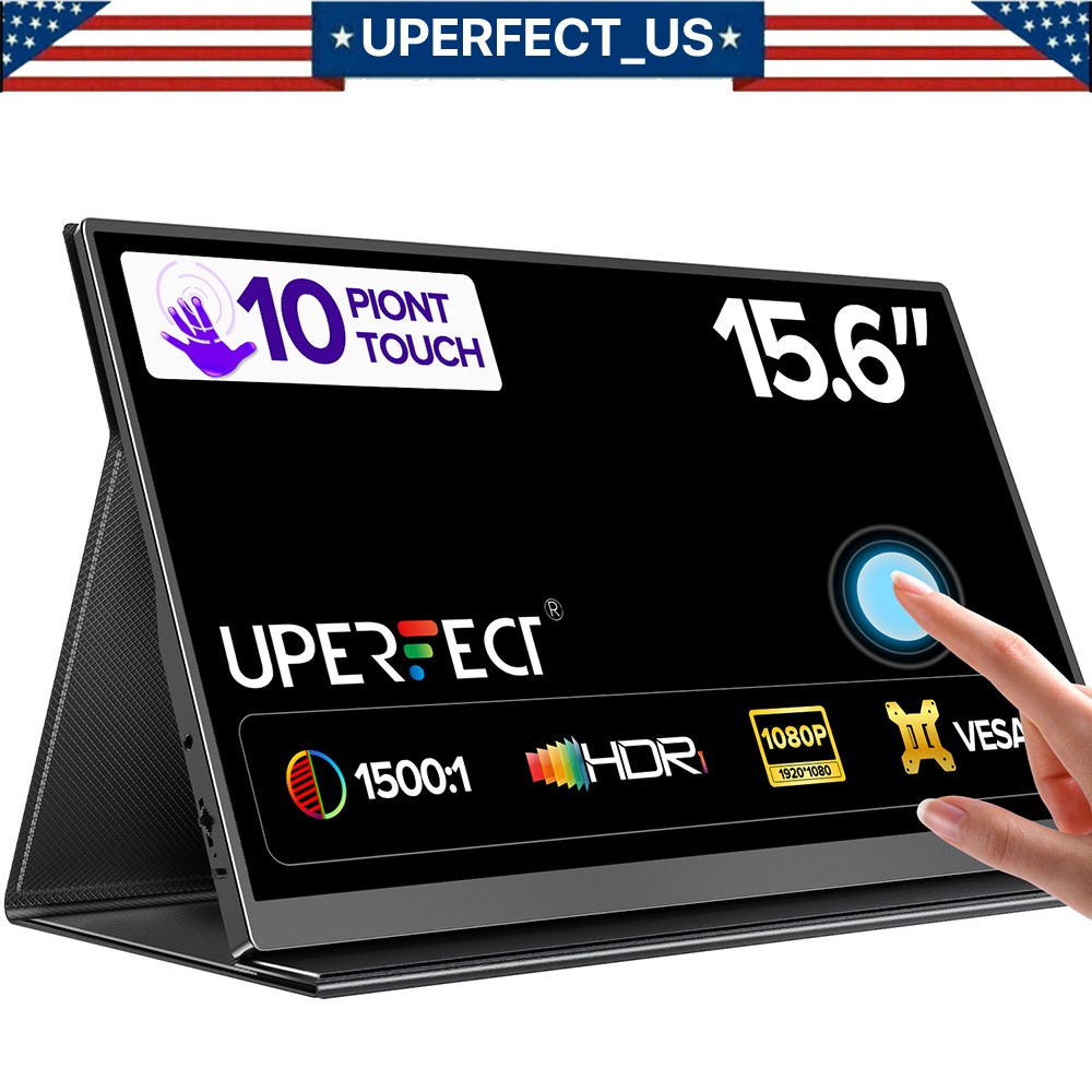 UPERFECT 15.6 Inch Touchscreen Monitor Display Second Screen for Raspberry Pi 5