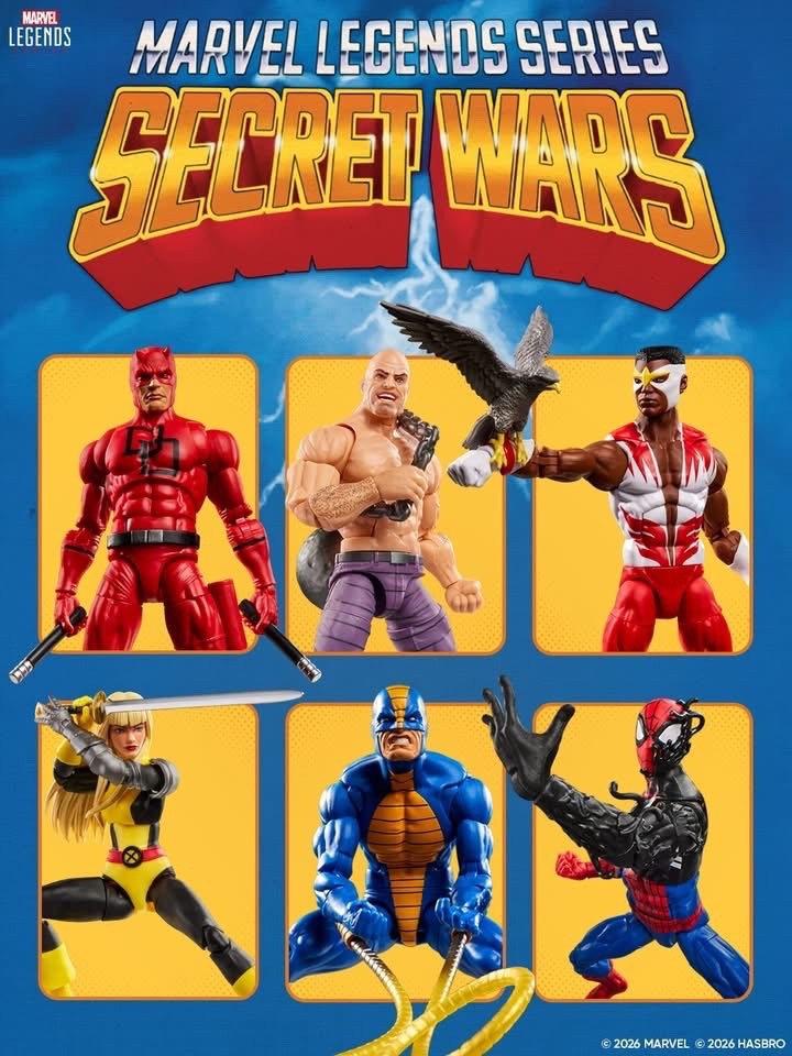 2026 Marvel SECRET WARS Retro Legends Wave 2 Set of Six 6