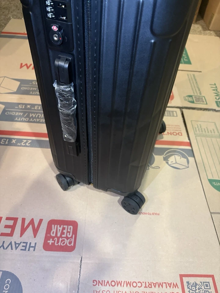 RIMOWA 21.7’ Cabin Carry on Travel Luggage Matte Black Free Shipping *Small Dent - Image 4 of 4