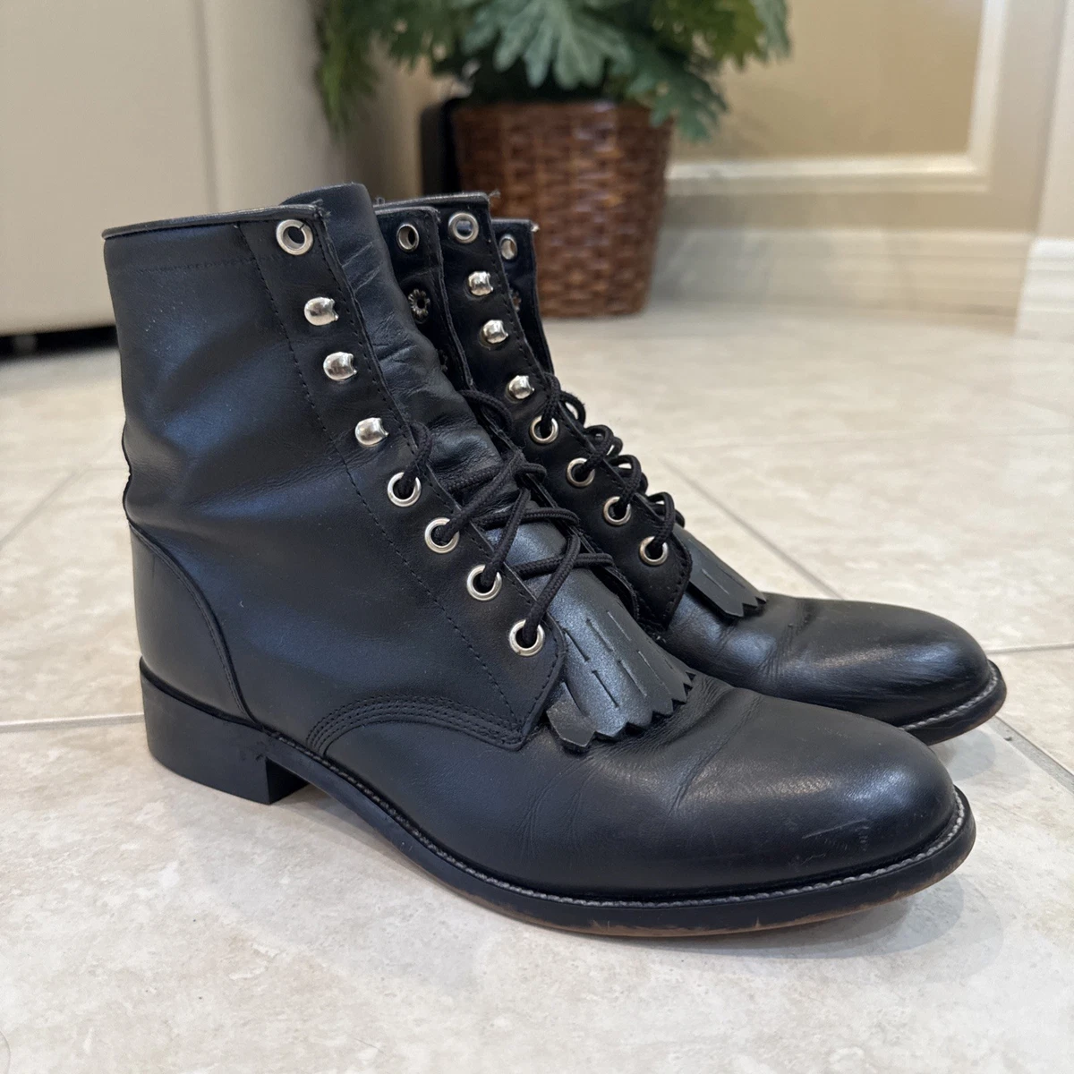 Justin Boots Ankle Black Boots for Men for Sale | Shop New  display picture 1