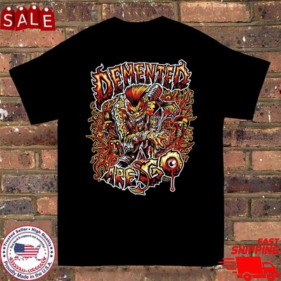 DEMENTED ARE GO Band Punk Skull Graphic T Shirt Full Size S-5XL BT1621