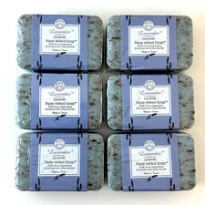 6 Bars Trader Joe's Bisous de Provence Lavender with Flowers Triple Milled Soap