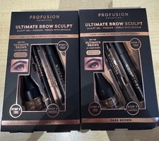 2 x profusion ultimate brow sculpt kits (Dark brown) new and sealed