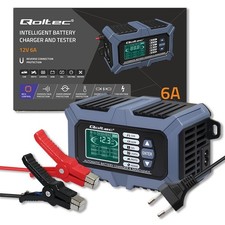 Chargeur de batterie intelligent 2 en 1 et testeur 12V 6A - testeur numérique