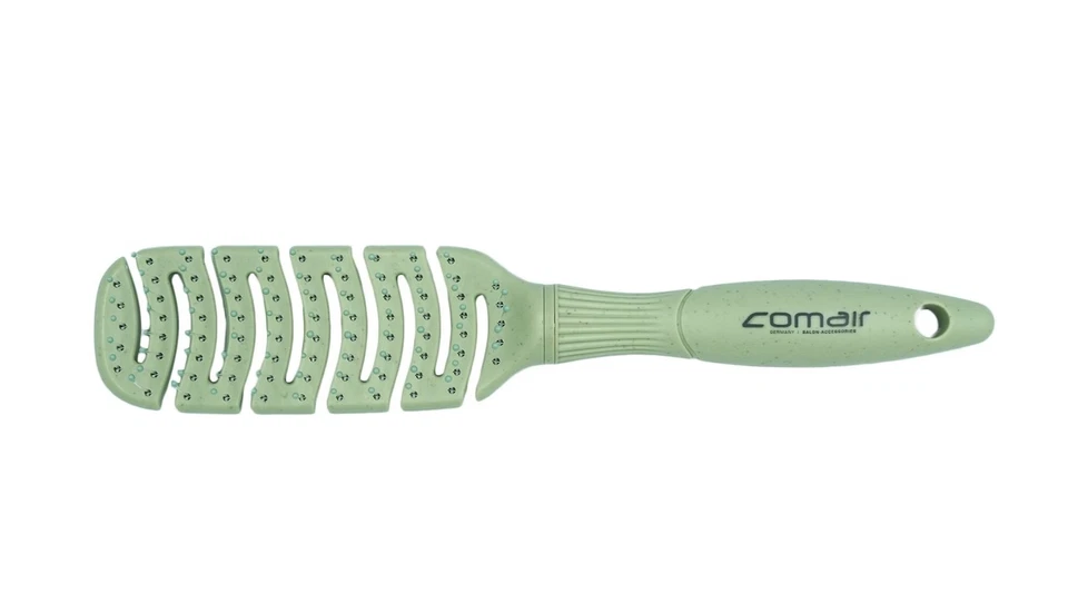 Comair Flex T S Vert Flexible Wellenbürste Nylonstifte Avec Loupe - Photo 1/1
