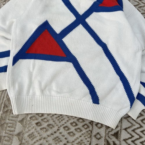 Christian Dior Vintage 90s Knitted Abstract Striped Pattern Sweater Size S - Picture 4 of 11