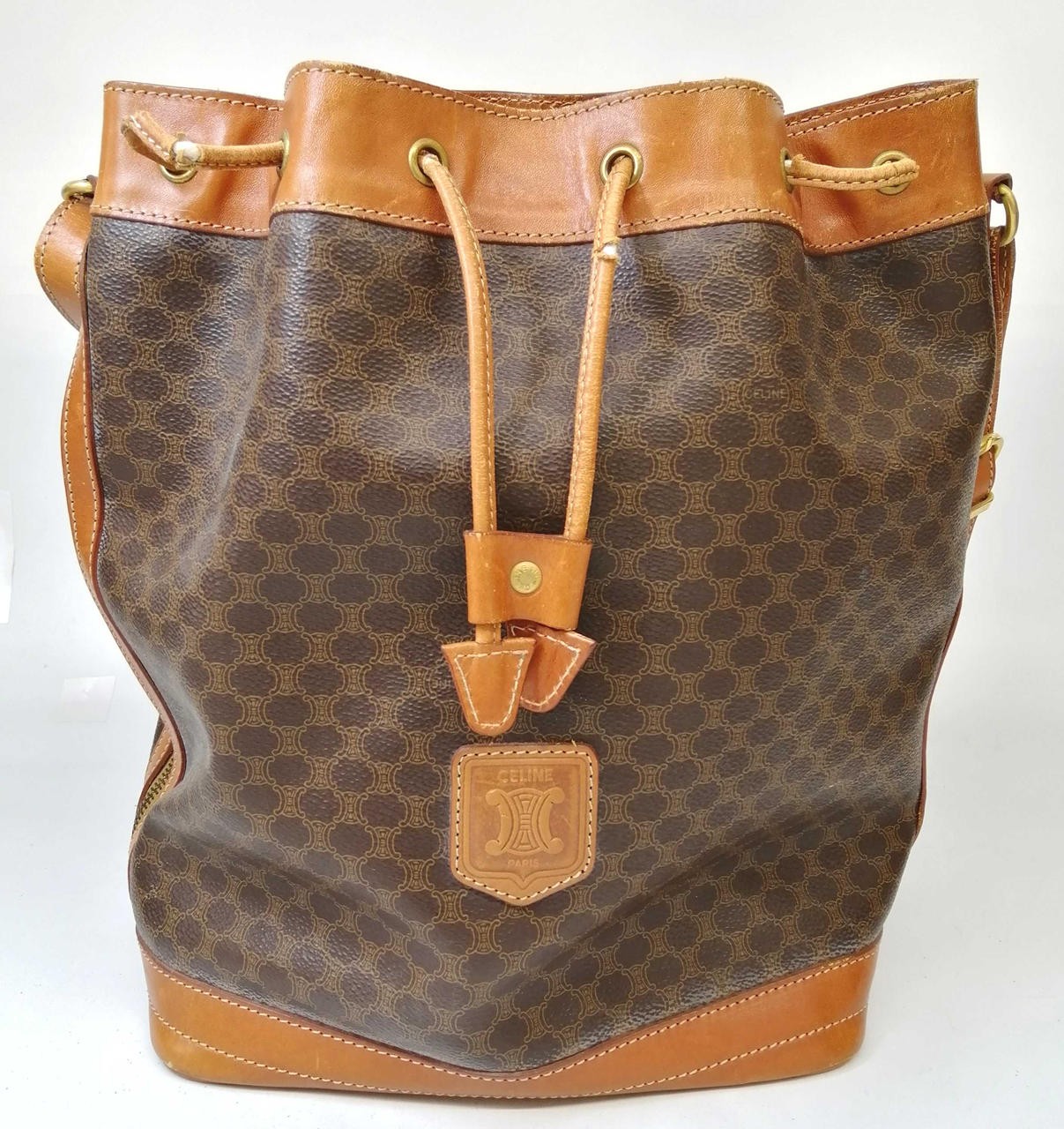 Drawstring One Shoulder Bag Model Macadam Pattern… - image 1