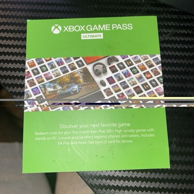 Microsoft Xbox Game Pass Ultimate 1 Month First Month Free Code Card EA Play PC