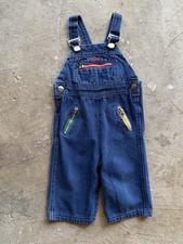 Vintage Kids Izod Lacoste Made In Japan Denim Overalls 3-6 Months