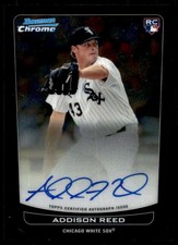 Addison Reed Card 2012 Bowman Chrome Rookie Autographs #220 . rookie card picture