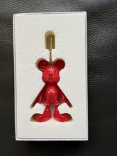 Disney X Baublebar Micky Mouse Disney Bag Charm Keychain Red with Gold Rare