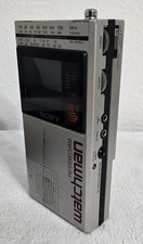 Vintage SONY Watchman TV AM/FM Receiver  FD-30A W/ Case Japan 1985; P & R