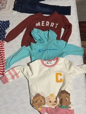 Girls 13-Pcs Toddler Clothing Lot Size 5T - C J, Little Co, Champion, Cocomelon