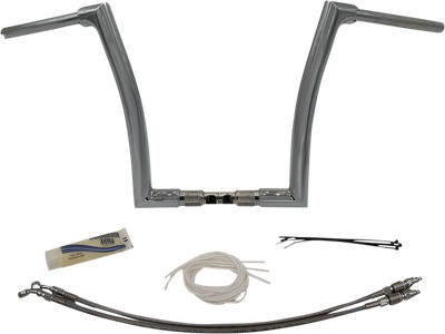 FAT BAGGERS INC. 1-1/2'' EZ Install Flat Top Handlebar Kit - 14'' - Chrome 609314