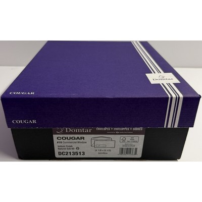 Domtar Cougar #10 Window Envelopes Natural Vellum 60lb 500/Box