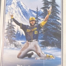 Topps X Bob Ross 2025 The Joy of Baseball Jackson Chourio #26 Brewers
