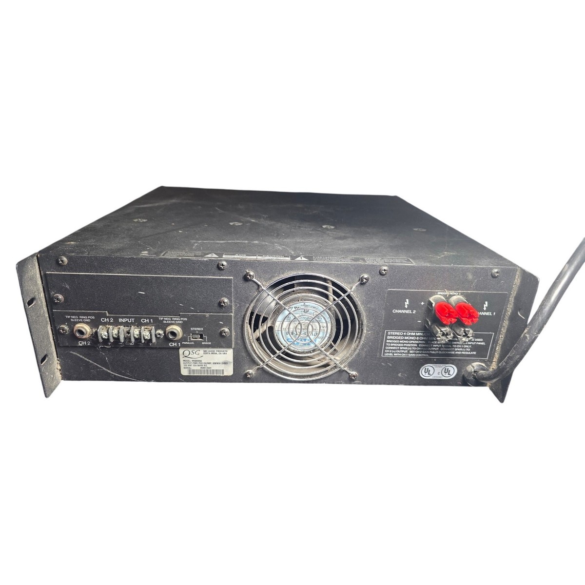 QSC MX2000A Power Amplifier Dual Mono 2 Channel Rack Amp Tested