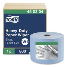Tork 450304 1-Ply 11.1" x 800 ft. Heavy-Duty Paper Wiper - Blue New