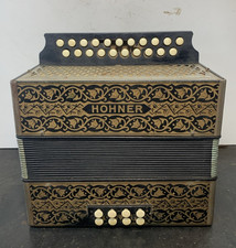 HOHNER 2915 VIENNA 2-ROW 8-BASS DIATONIC ACCORDION Made in Germany NEEDS WORK
