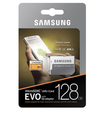Samsung Micro SD Card 128GB EVO SD Speed 100MBs for Camera Video Games Phone OEM