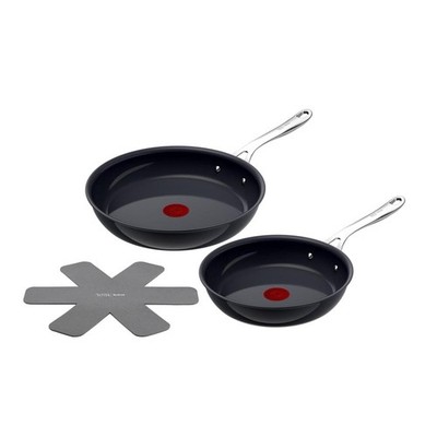 Tefal Jamie Oliver Enjoy Ceramic Frypan Set 24/28cm 2pce w/Pan Protector