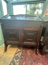 Mahogany Antique Bureau J. Davies & Co London C19th Century - Edwardian Carved