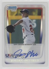 2011 Bowman Draft Refractor 139/199 Jordan Sheffield #AA-JS Auto u2h