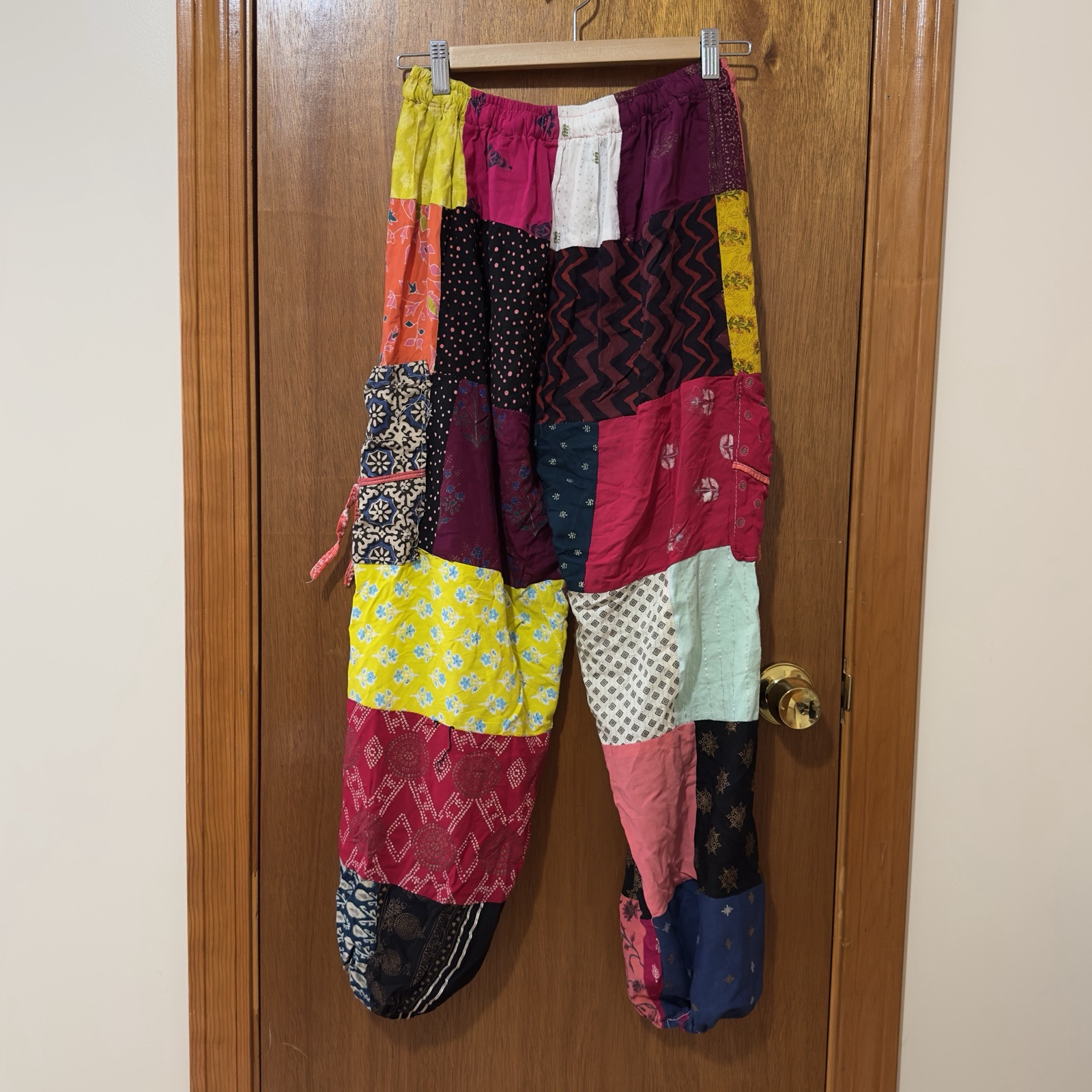 Ashley Taylor Patchwork Pants Harem Style High Wa… - image 7