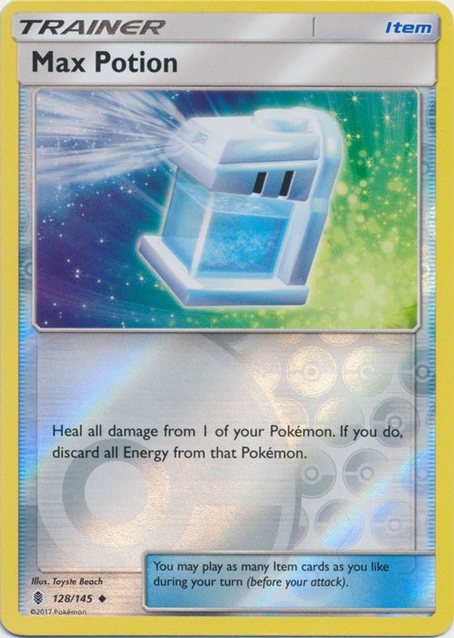 x4 Max Potion - 128/145 - Uncommon - Reverse Holo Pokemon SM2 Guardians Rising M