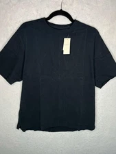 Abercrombie & Fitch Shirt Mens Small Black Premium Essentials Crewneck Tee New