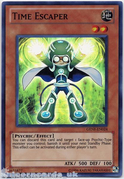 GENF-EN024 Time Escaper Super Rare Mint YuGiOh Card