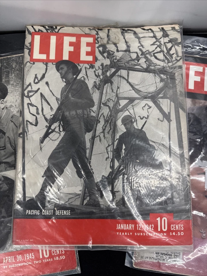 Lot Of 1942 1945 1963 Life Magazine Military War Nurses WW2 Vietnam Coca Cola Ad Foto 2 de 4