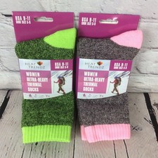Heat Trendz Women s Ultra Heavy Thermal Socks 2 Pair Size 9-11 Warm Winter NWT