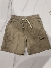 Old Navy Boys Tan Relaxed Drawstring Shorts With Cargo Pockets Size 10