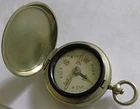 WW1 PERIOD MILITARY HUNTER COMPASS F BARKER MK VI POCKET WATCH STYLE