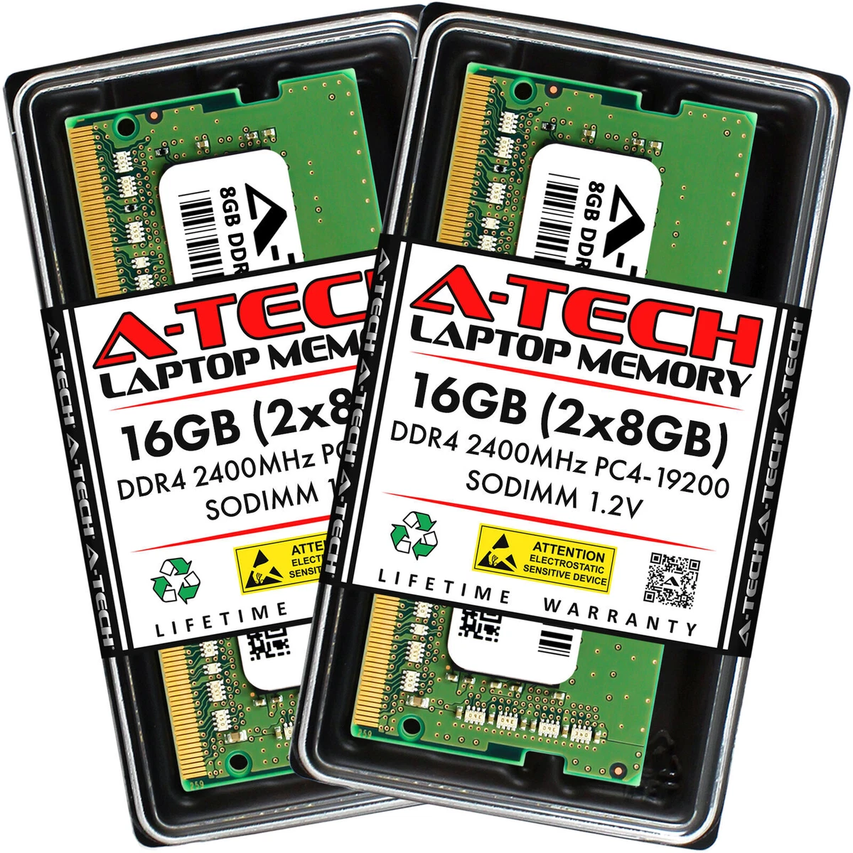 PC4-19200 (DDR4-2400) Bus Speed Computer RAM 16 GB Total Capacity