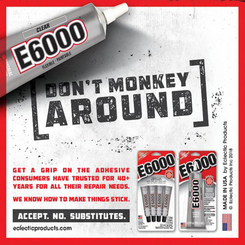 E6000 Adhesive 7.2gm, CHOOSE YOUR QUANTITY @ $1.75 per tube. Genuine Product - Picture 2 of 4