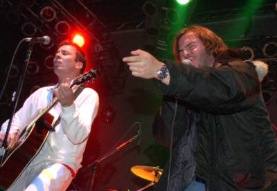 Jimmy Fallon Band with Jack Black of Tenacious D during K-Rock Pre- Old Photo 2