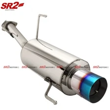 For 1992-1996 Honda Prelude Axleback N1 Stainless Exhaust 4" Burnt Muffler Tip