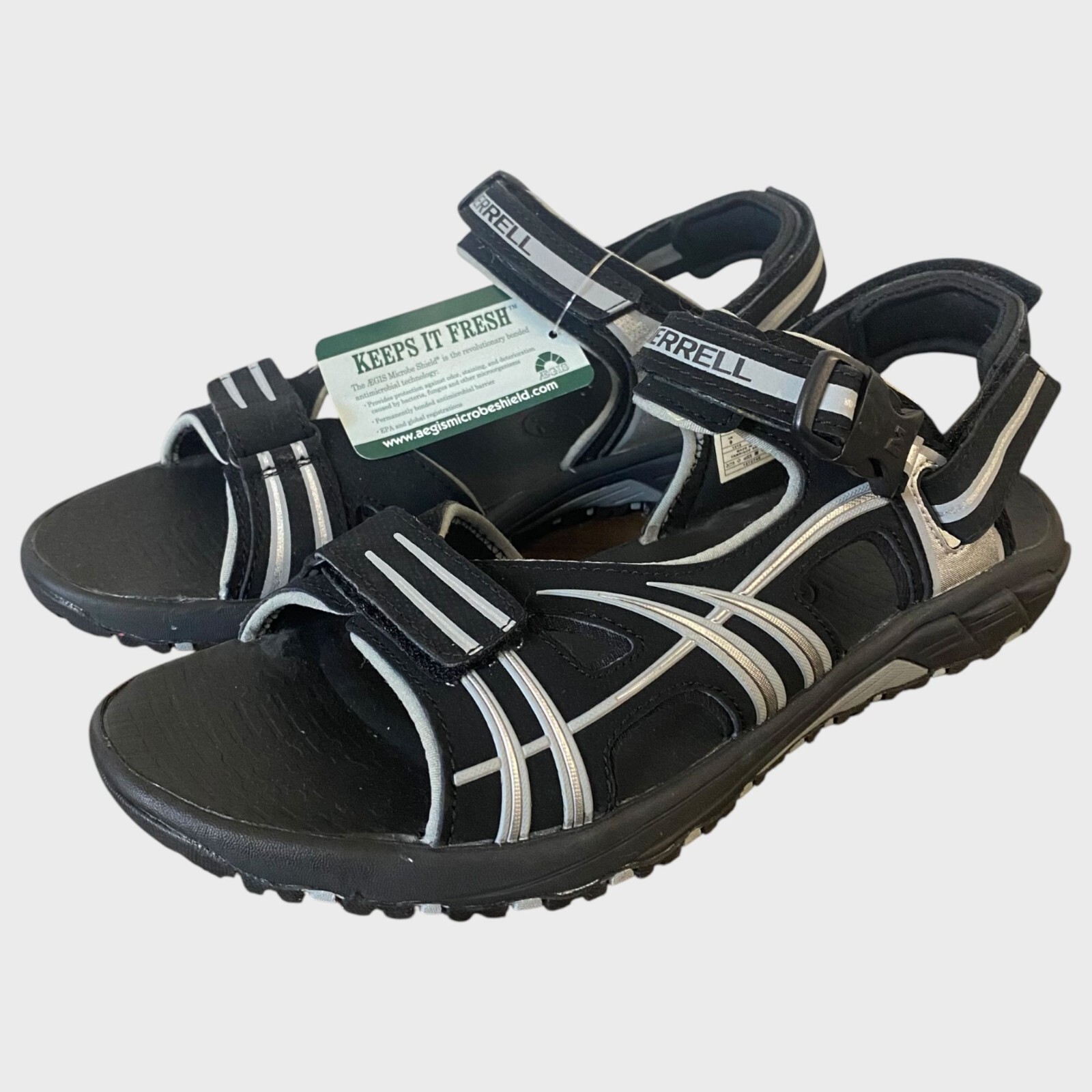 Merrell Mix Master Sport Bound sandali convertibili uomo taglia 9 neri nuovi