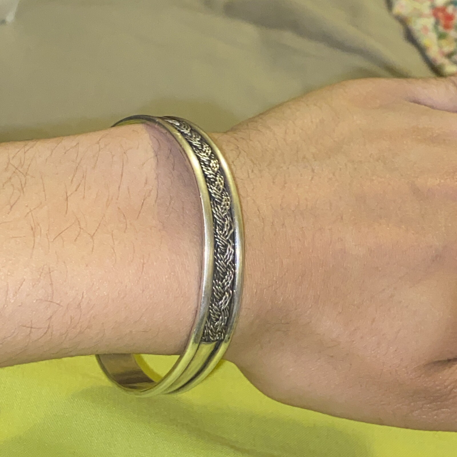 Beautiful solid sterling silver Celtic braid patt… - image 5