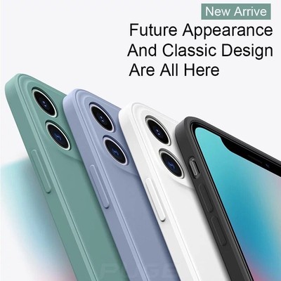 Liquid Silicone Case Camera Lens Cover For iPhone 17 16 15 14 13 12 11 Pro Max
