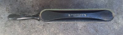 VINTAGE J.A. Henckels LEATHER DOUBLE SIDED BARBER RAZOR STROP w/ Wooden Handle