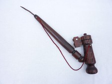 Große Vintage Friedenspfeife Pfeife Handarbeit nur Deko ca. 57cm - RAR