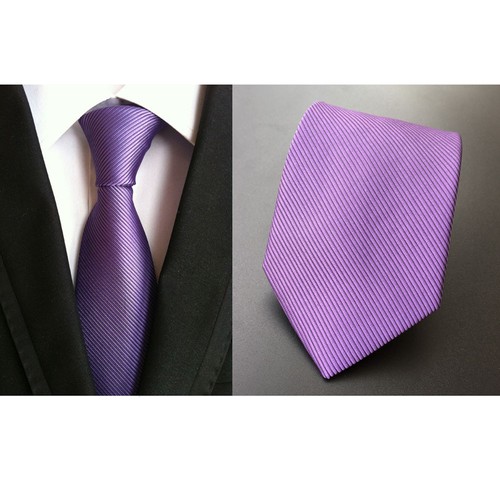Men Stripe Grid Check Geometric Polka Dot Wavy Wedding Necktie 8CM Wide Tie - Picture 59 of 70