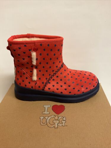 UGG Women Mini Boots I HEART KISSES Size 4 - Picture 1 of 8