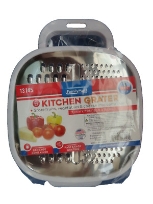 FamilyMaid Kitchen Grater  7.08'' x 7.08''  Comes with storage container # 13145