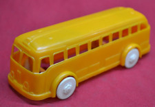 Plasticville - O-O27 - Vehicles - V10 - 1 Bus - yellow - HTF - Excellent