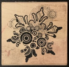 Inkadinkado Patterned Star Snowflake Rubber Stamp
