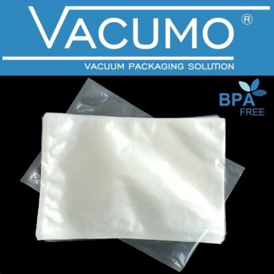 500 VACUMO P-VAC 20 x 25 cm Vakuumbeutel Siegelrandbeutel Gefrierbeutel GLATT 